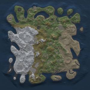 Thumbnail Rust Map: Procedural Map, Size: 3750, Seed: 557885, 18 Monuments