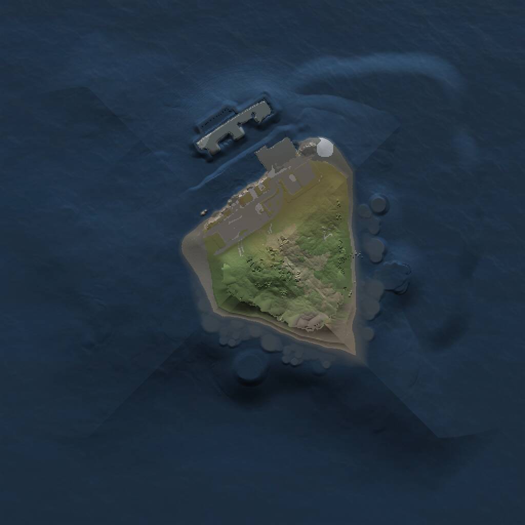 Rust Map: Procedural Map, Size: 1000, Seed: 61704568, 2 Monuments