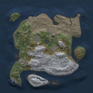 Thumbnail Rust Map: Procedural Map, Size: 3000, Seed: 30488, 12 Monuments