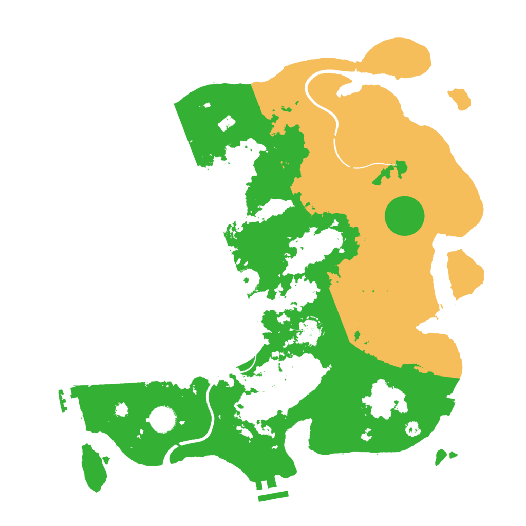 Biome Rust Map: Procedural Map, Size: 3500, Seed: 1998952241