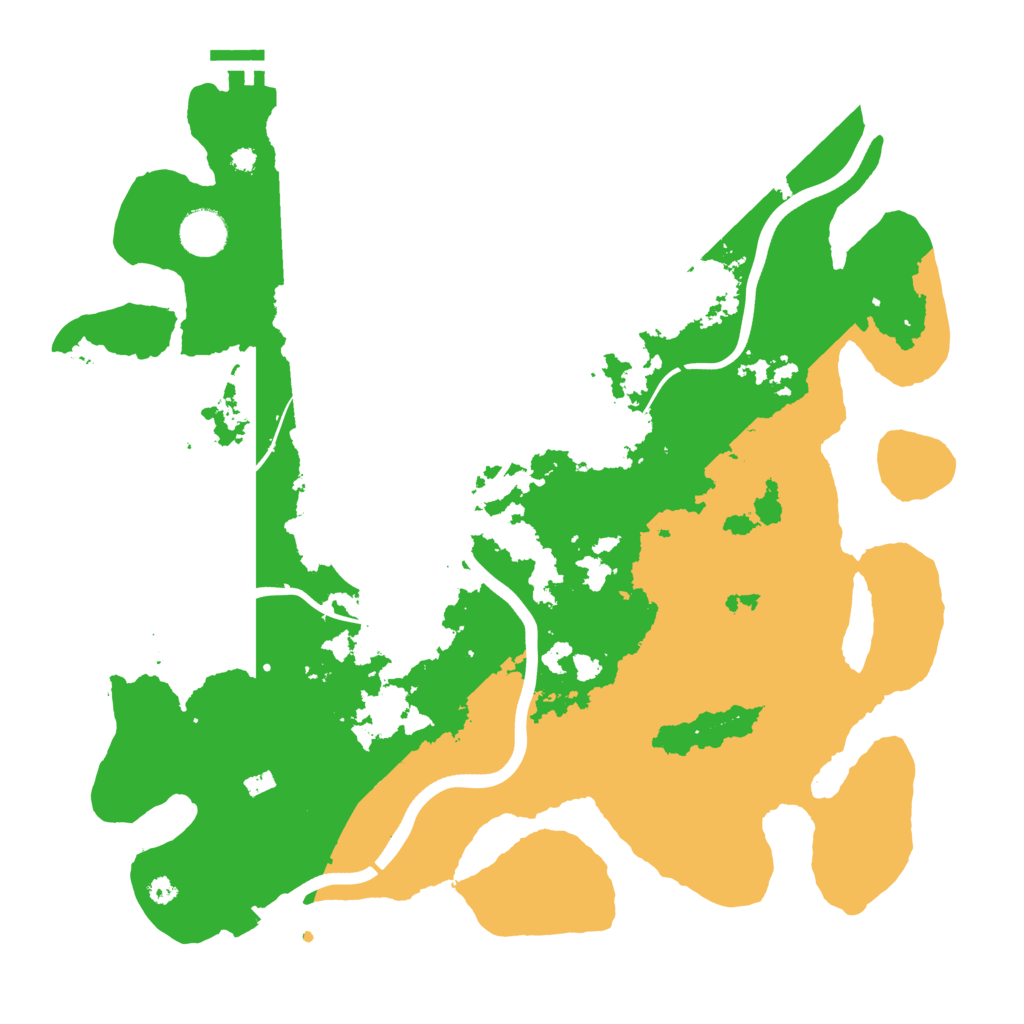 Biome Rust Map: Procedural Map, Size: 3800, Seed: 42311341