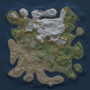 Thumbnail Rust Map: Procedural Map, Size: 3500, Seed: 7168619, 16 Monuments