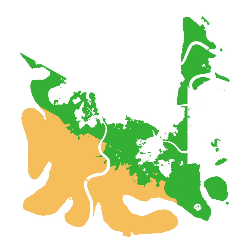 Biome Rust Map: Procedural Map, Size: 3500, Seed: 7168619