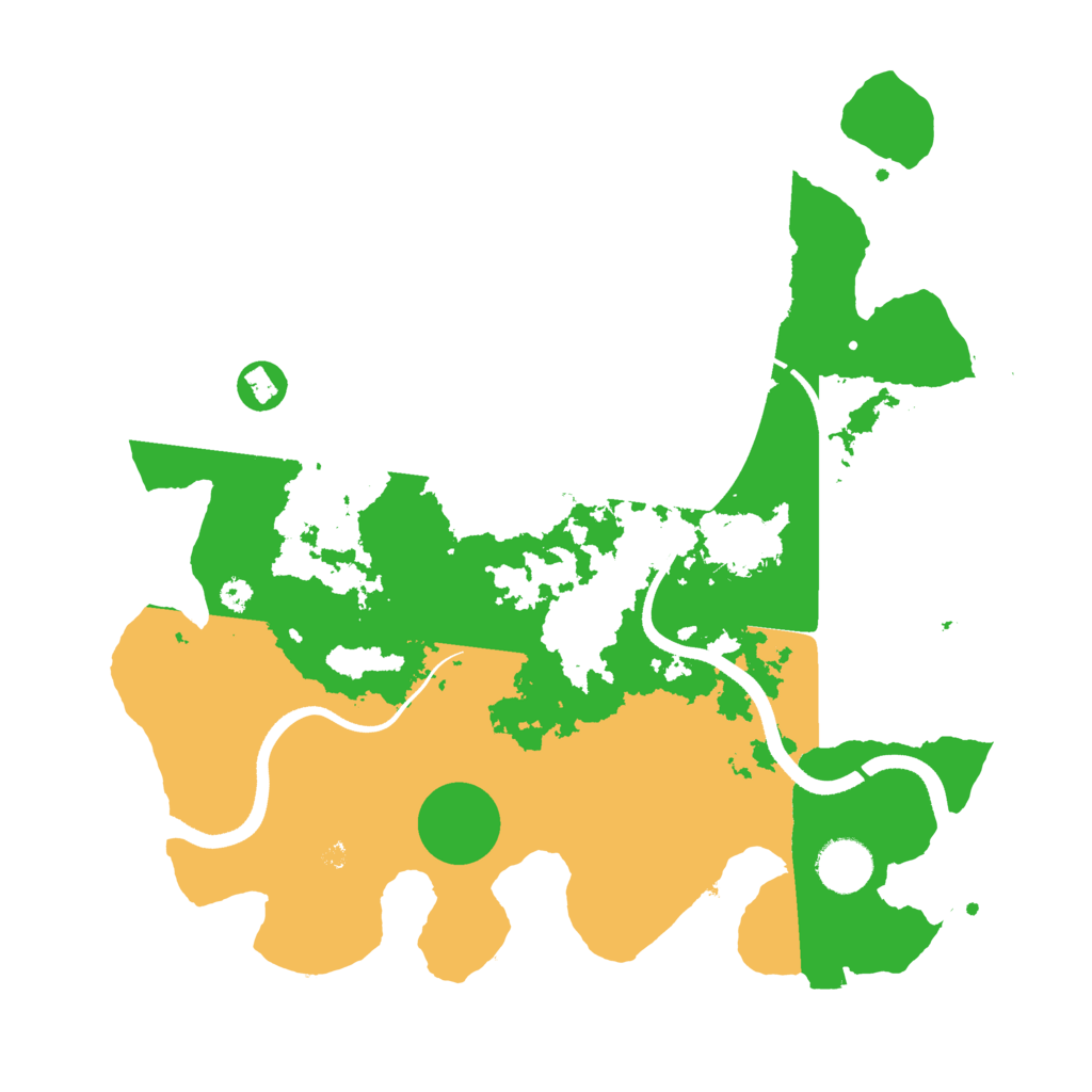 Biome Rust Map: Procedural Map, Size: 3500, Seed: 555666432