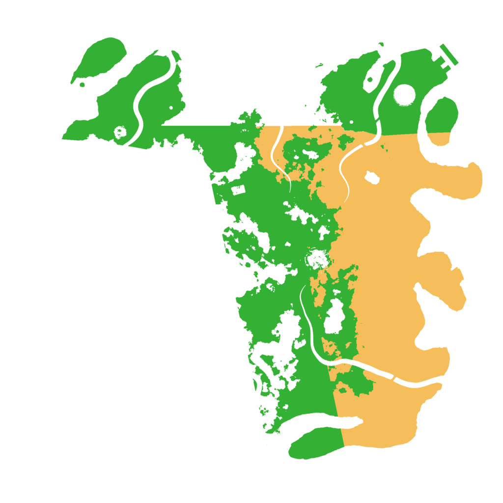 Biome Rust Map: Procedural Map, Size: 4100, Seed: 139754521