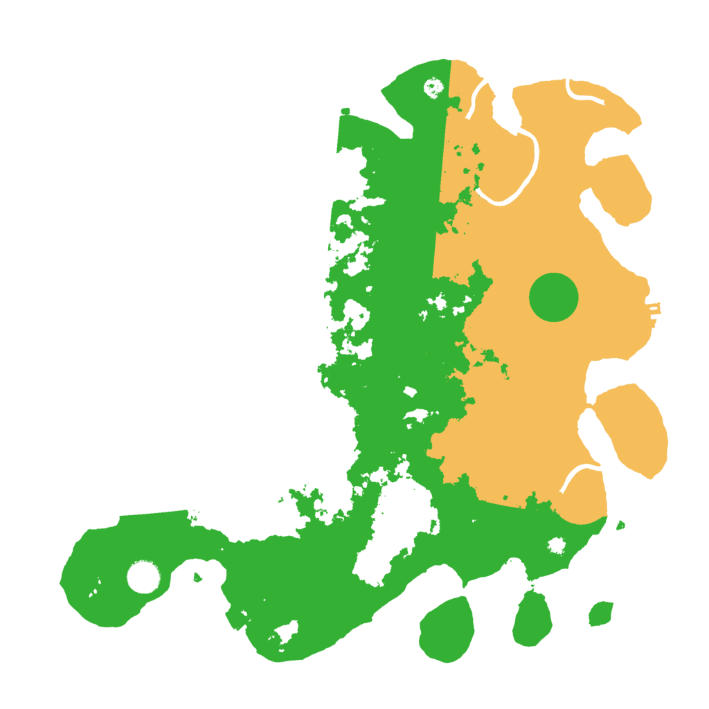 Biome Rust Map: Procedural Map, Size: 3800, Seed: 5345425