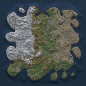 Thumbnail Rust Map: Procedural Map, Size: 3800, Seed: 5345425, 18 Monuments