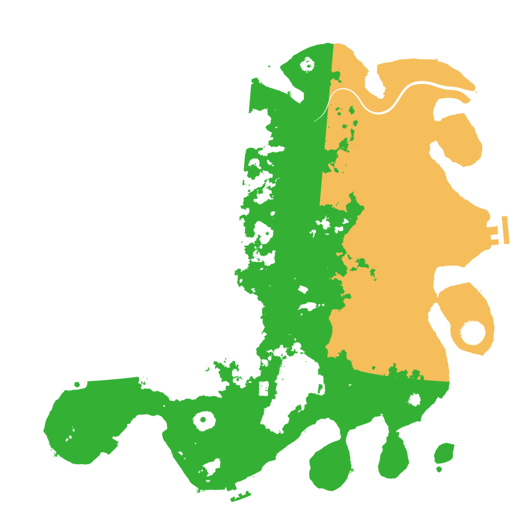 Biome Rust Map: Procedural Map, Size: 3800, Seed: 5345425