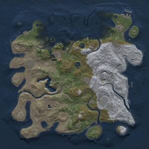 Thumbnail Rust Map: Procedural Map, Size: 4250, Seed: 1583558004, 15 Monuments