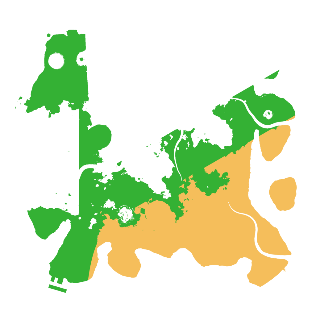 Biome Rust Map: Procedural Map, Size: 3500, Seed: 905848241