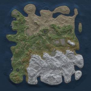 Thumbnail Rust Map: Procedural Map, Size: 4100, Seed: 64747, 18 Monuments