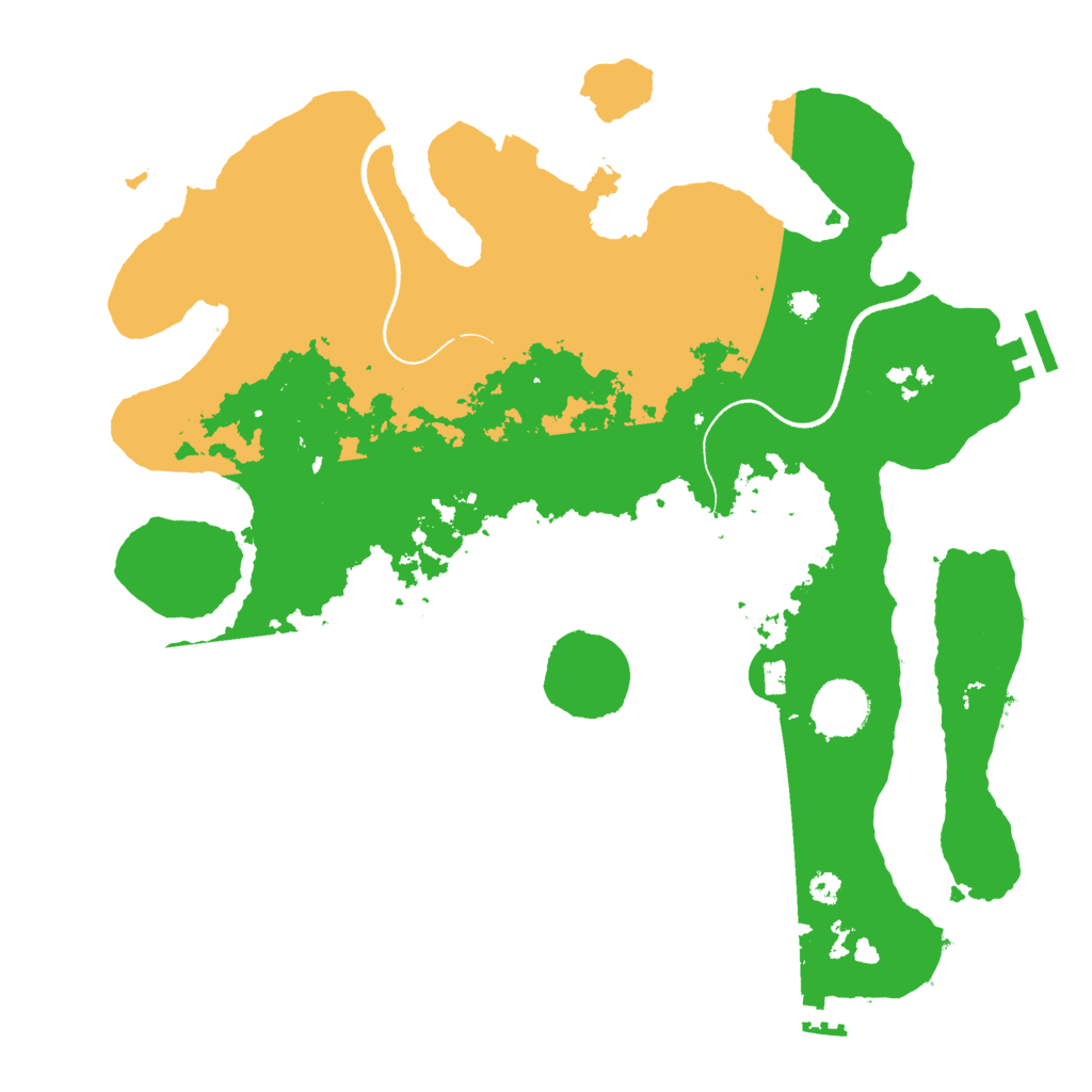 Biome Rust Map: Procedural Map, Size: 3500, Seed: 945375024