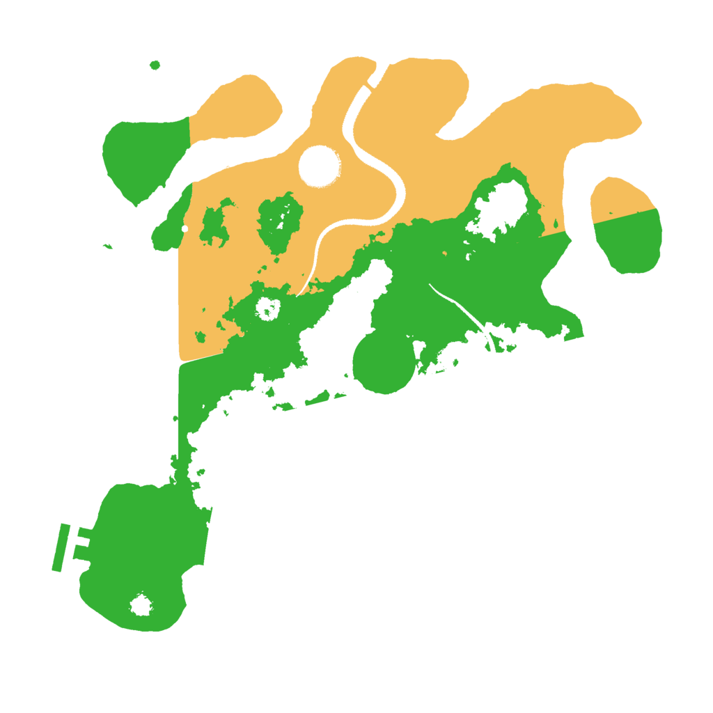 Biome Rust Map: Procedural Map, Size: 3000, Seed: 1217598289