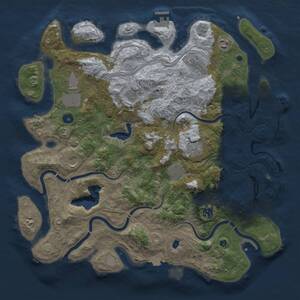Thumbnail Rust Map: Procedural Map, Size: 4250, Seed: 1165298565, 15 Monuments