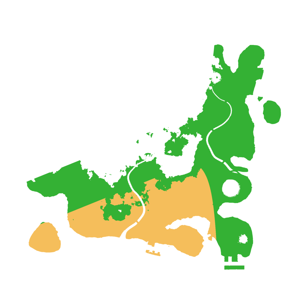 Biome Rust Map: Procedural Map, Size: 3000, Seed: 1827021960