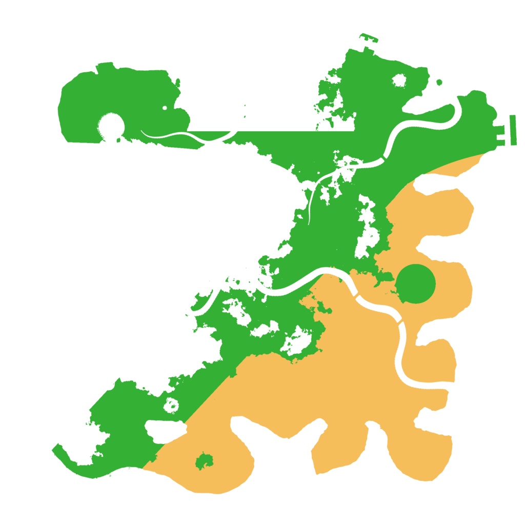 Biome Rust Map: Procedural Map, Size: 3500, Seed: 990288