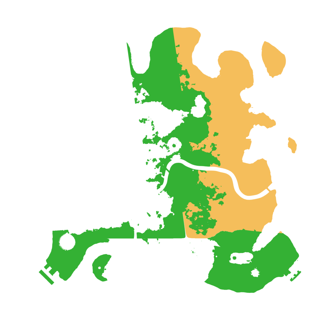 Biome Rust Map: Procedural Map, Size: 3500, Seed: 608005847