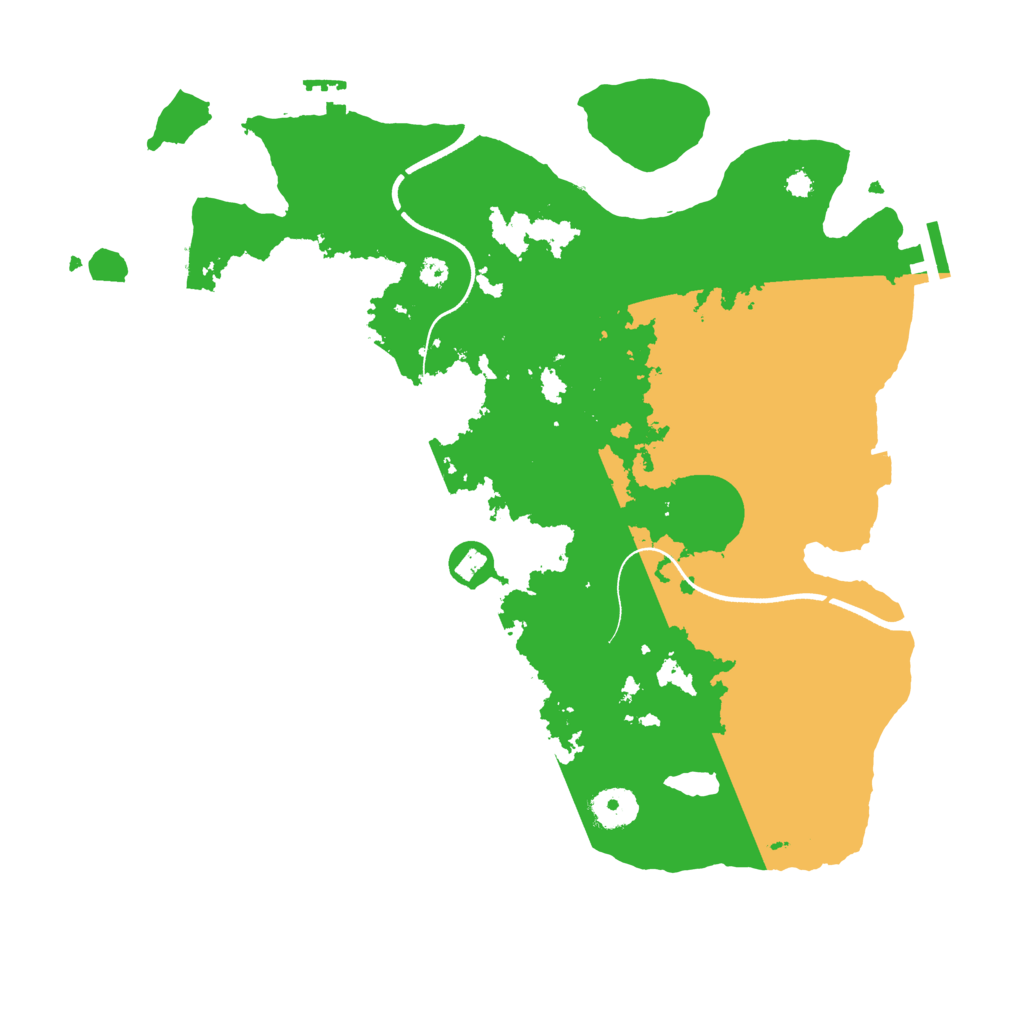 Biome Rust Map: Procedural Map, Size: 3600, Seed: 51624