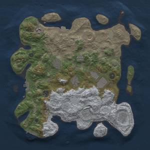 Thumbnail Rust Map: Procedural Map, Size: 3650, Seed: 635671261, 17 Monuments