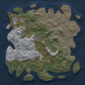 Thumbnail Rust Map: Procedural Map, Size: 4500, Seed: 1878512350, 18 Monuments