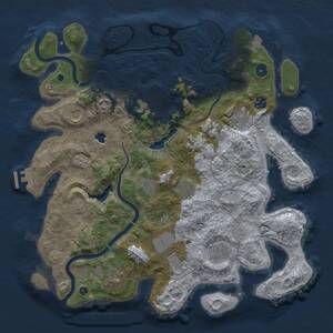 Thumbnail Rust Map: Procedural Map, Size: 4000, Seed: 2112654502, 16 Monuments