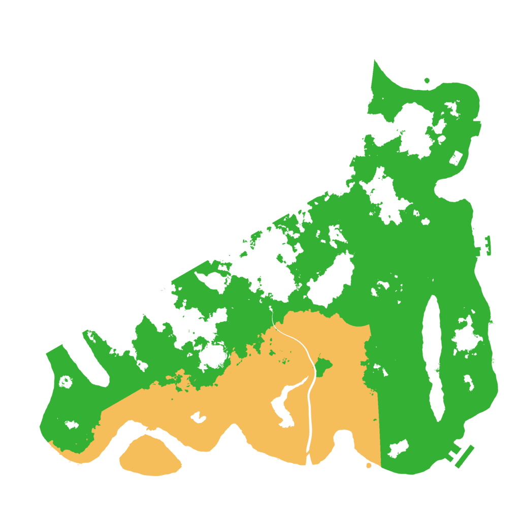 Biome Rust Map: Procedural Map, Size: 4000, Seed: 54678