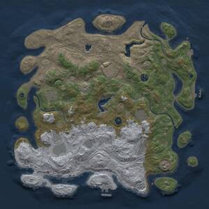 Thumbnail Rust Map: Procedural Map, Size: 4250, Seed: 538445191, 15 Monuments