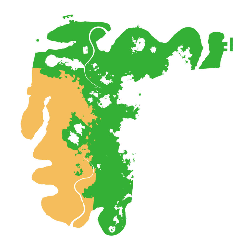 Biome Rust Map: Procedural Map, Size: 3700, Seed: 119601794