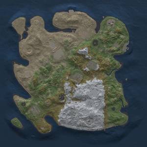 Thumbnail Rust Map: Procedural Map, Size: 3600, Seed: 63891703, 17 Monuments