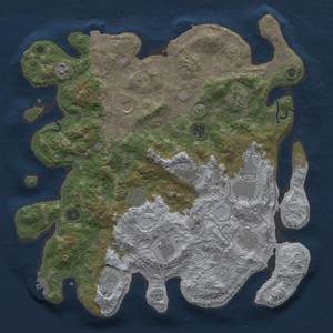 Thumbnail Rust Map: Procedural Map, Size: 4000, Seed: 17052024, 19 Monuments