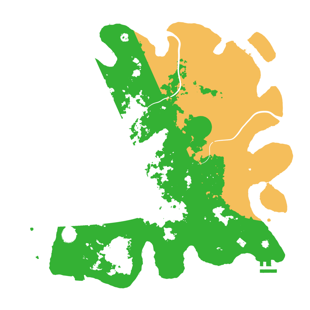 Biome Rust Map: Procedural Map, Size: 3699, Seed: 36733422