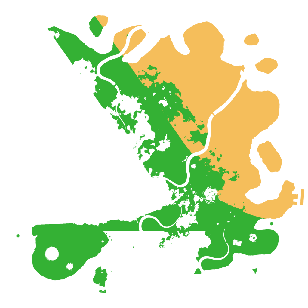 Biome Rust Map: Procedural Map, Size: 3950, Seed: 19686