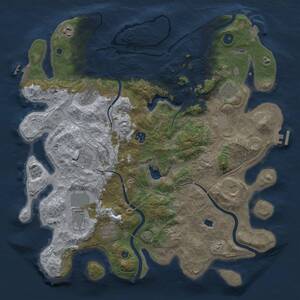 Thumbnail Rust Map: Procedural Map, Size: 4250, Seed: 1609335680, 17 Monuments