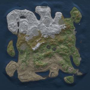 Thumbnail Rust Map: Procedural Map, Size: 3500, Seed: 577825012, 16 Monuments