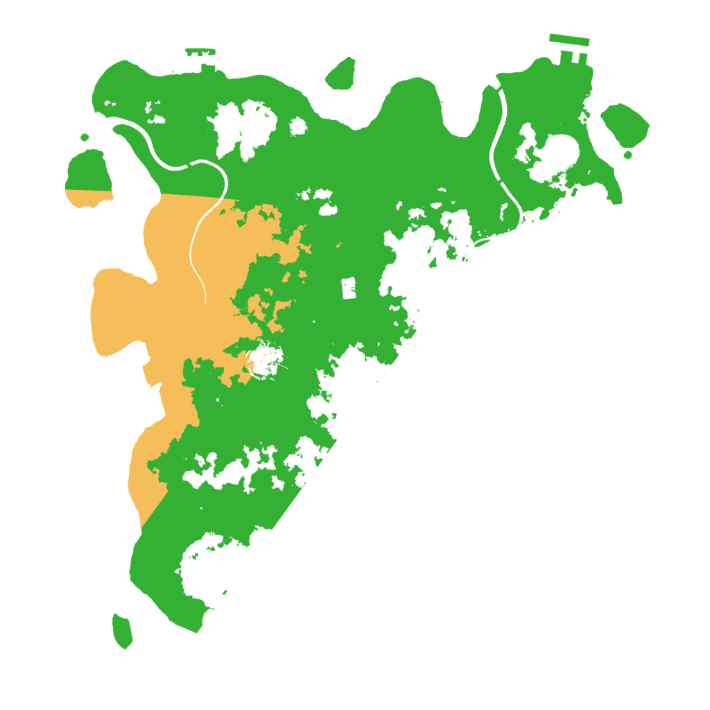 Biome Rust Map: Procedural Map, Size: 3600, Seed: 740637175