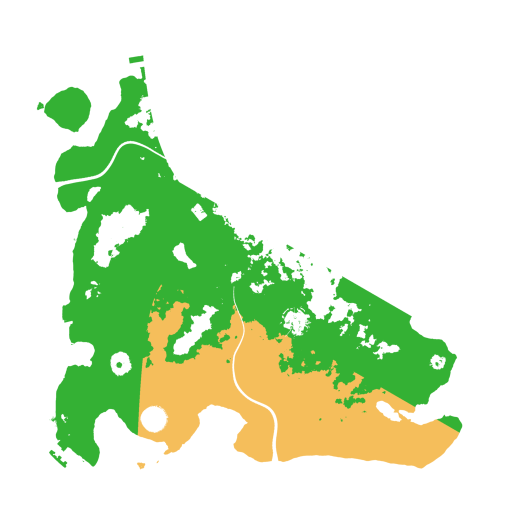 Biome Rust Map: Procedural Map, Size: 3500, Seed: 443790263