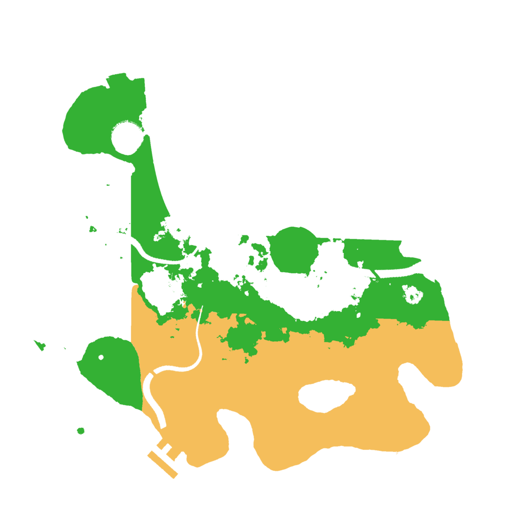 Biome Rust Map: Procedural Map, Size: 3000, Seed: 39941468