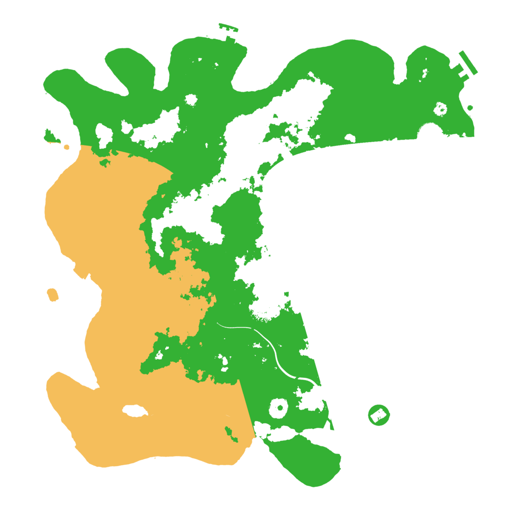 Biome Rust Map: Procedural Map, Size: 3900, Seed: 49
