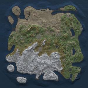 Thumbnail Rust Map: Procedural Map, Size: 4250, Seed: 98421189, 19 Monuments