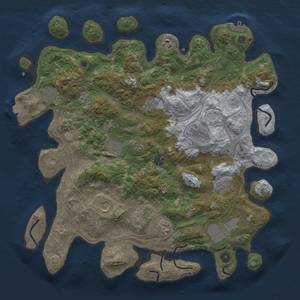 Thumbnail Rust Map: Procedural Map, Size: 4250, Seed: 81664453, 18 Monuments