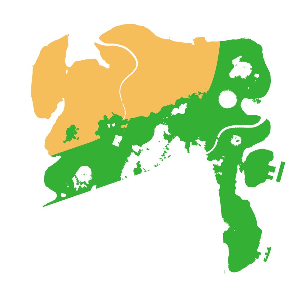 Biome Rust Map: Procedural Map, Size: 3000, Seed: 48741