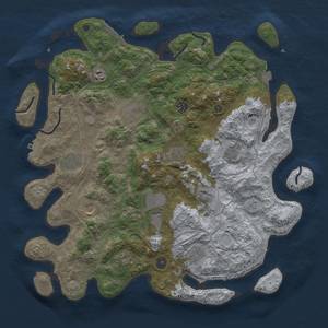 Thumbnail Rust Map: Procedural Map, Size: 4250, Seed: 94631792, 19 Monuments