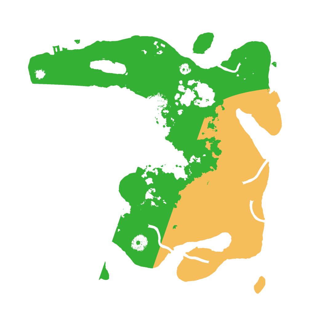 Biome Rust Map: Procedural Map, Size: 3000, Seed: 25038