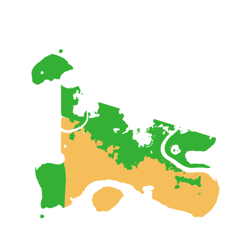 Biome Rust Map: Procedural Map, Size: 2520, Seed: 13825