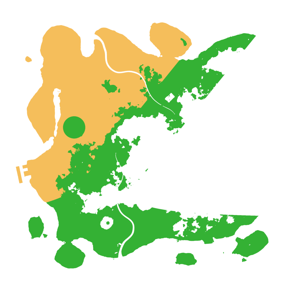 Biome Rust Map: Procedural Map, Size: 3500, Seed: 372438270