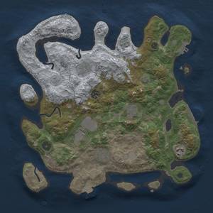 Thumbnail Rust Map: Procedural Map, Size: 3500, Seed: 290125, 14 Monuments