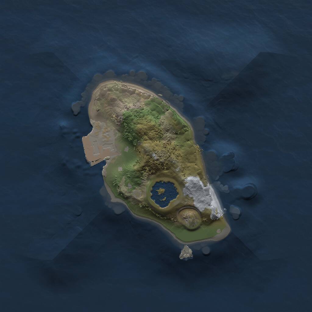 Rust Map: Procedural Map, Size: 1200, Seed: 49382784, 1 Monuments