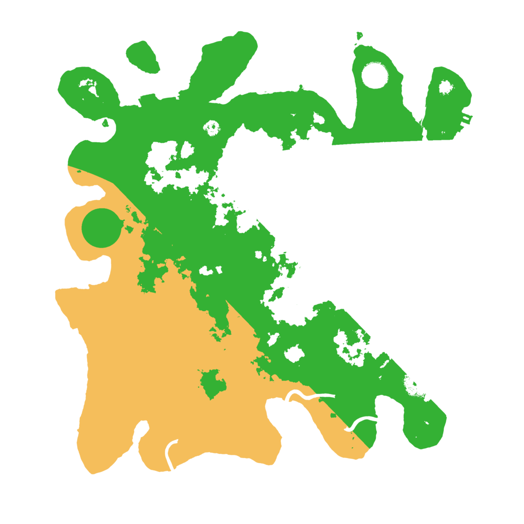 Biome Rust Map: Procedural Map, Size: 3500, Seed: 293557355