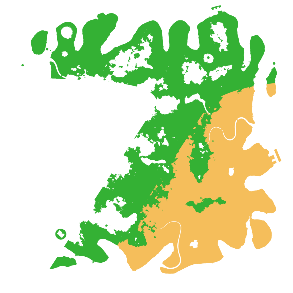 Biome Rust Map: Procedural Map, Size: 4500, Seed: 49356827