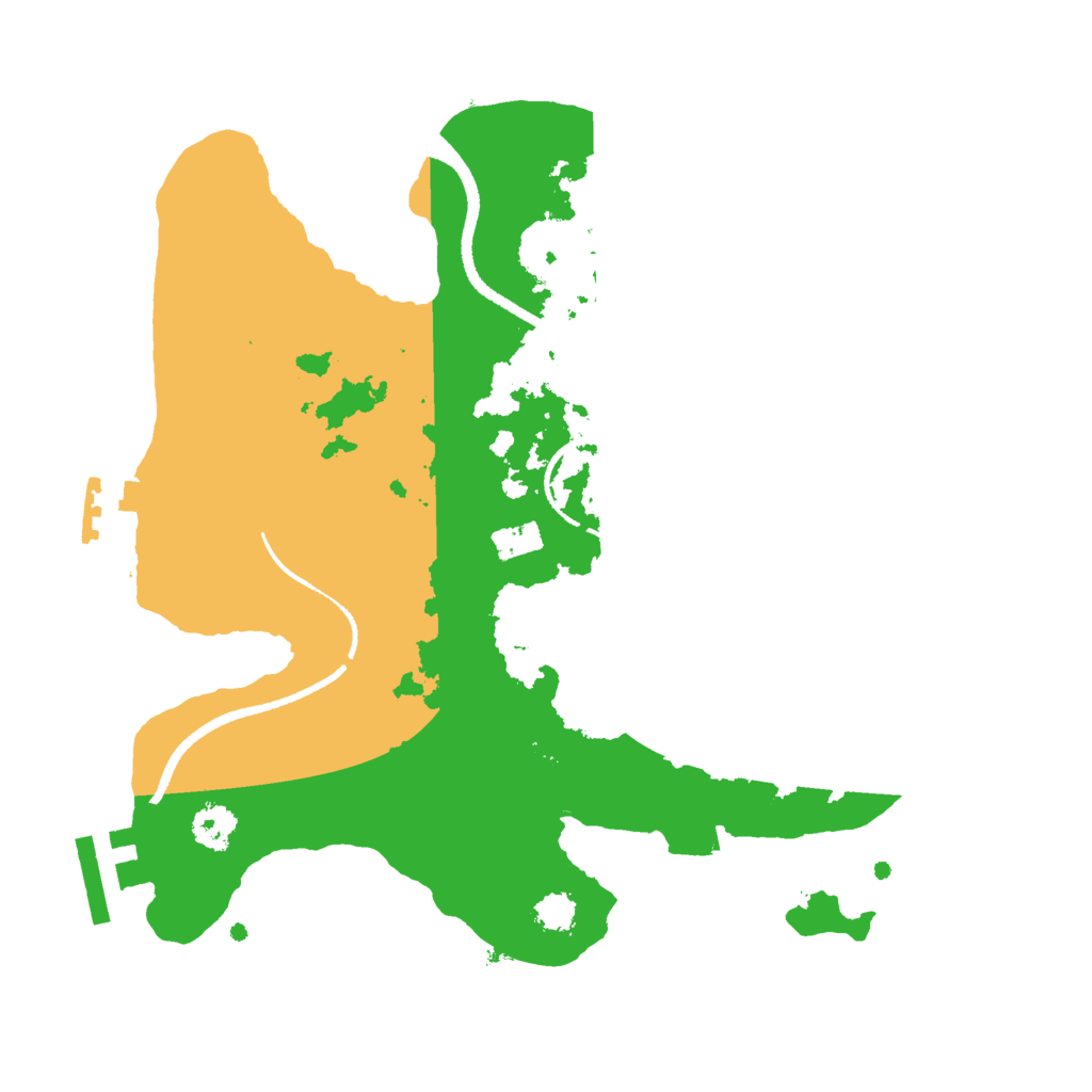 Biome Rust Map: Procedural Map, Size: 2500, Seed: 430764768